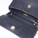 BALLY Chain Hand Bag Leather Black Auth 107570-10