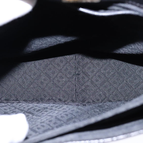 BALLY Chain Hand Bag Leather Black Auth 107570