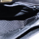 BALLY Chain Hand Bag Leather Black Auth 107570-18