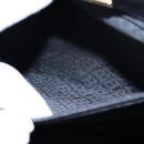 BALLY Chain Hand Bag Leather Black Auth 107570-21