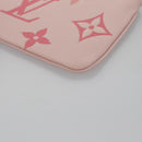 LOUIS VUITTON Monogram Empreinte Pochette Trio Pouch Pink M80407 LV Auth 107585SM-11