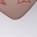 LOUIS VUITTON Monogram Empreinte Pochette Trio Pouch Pink M80407 LV Auth 107585SM-13