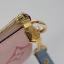 LOUIS VUITTON Monogram Empreinte Pochette Trio Pouch Pink M80407 LV Auth 107585SM-15