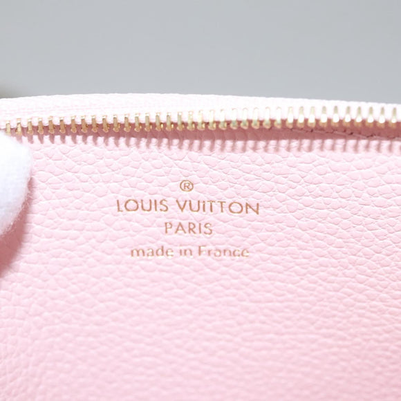LOUIS VUITTON Monogram Empreinte Pochette Trio Pouch Pink M80407 LV Auth 107585SM