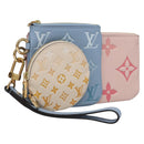 LOUIS VUITTON Monogram Empreinte Pochette Trio Pouch Pink M80407 LV Auth 107585SM-1