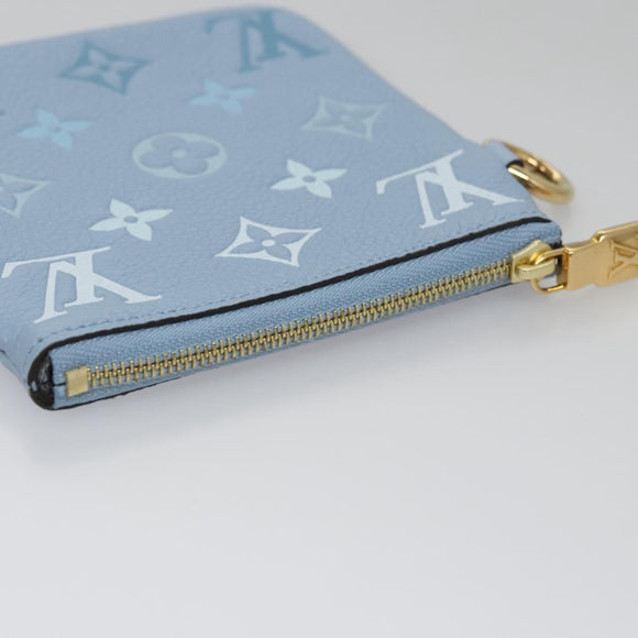 LOUIS VUITTON Monogram Empreinte Pochette Trio Pouch Pink M80407 LV Auth 107585SM