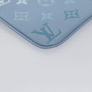 LOUIS VUITTON Monogram Empreinte Pochette Trio Pouch Pink M80407 LV Auth 107585SM-27