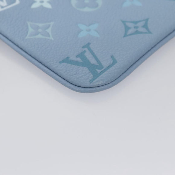 LOUIS VUITTON Monogram Empreinte Pochette Trio Pouch Pink M80407 LV Auth 107585SM