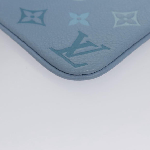 LOUIS VUITTON Monogram Empreinte Pochette Trio Pouch Pink M80407 LV Auth 107585SM