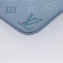 LOUIS VUITTON Monogram Empreinte Pochette Trio Pouch Pink M80407 LV Auth 107585SM-30