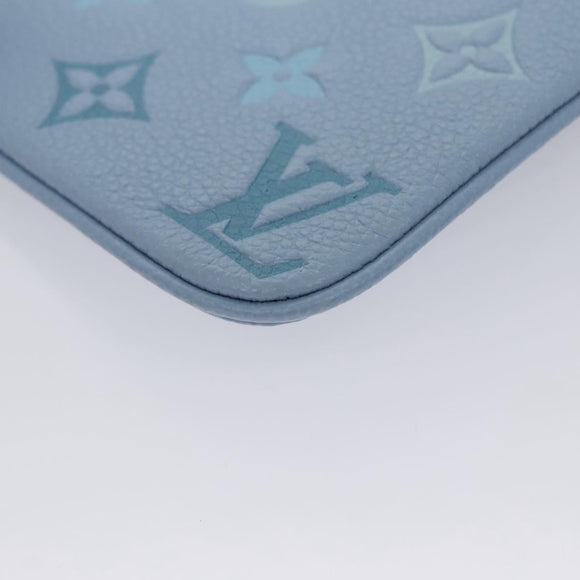 LOUIS VUITTON Monogram Empreinte Pochette Trio Pouch Pink M80407 LV Auth 107585SM