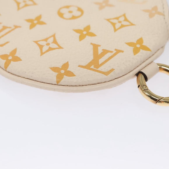 LOUIS VUITTON Monogram Empreinte Pochette Trio Pouch Pink M80407 LV Auth 107585SM