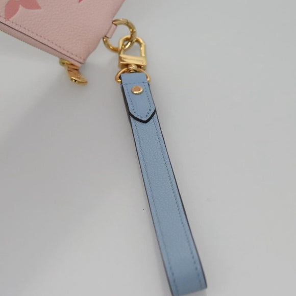 LOUIS VUITTON Monogram Empreinte Pochette Trio Pouch Pink M80407 LV Auth 107585SM