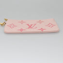 LOUIS VUITTON Monogram Empreinte Pochette Trio Pouch Pink M80407 LV Auth 107585SM-9