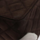 CHANEL Matelasse Hand Bag Suede Brown CC Auth 107629A-17