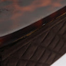 CHANEL Matelasse Hand Bag Suede Brown CC Auth 107629-19