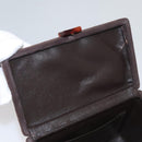 CHANEL Matelasse Hand Bag Suede Brown CC Auth 107629A-9