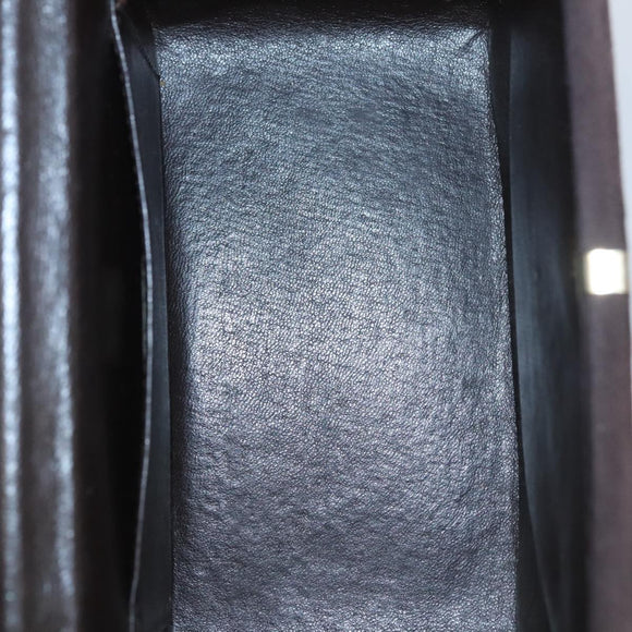 CHANEL Matelasse Hand Bag Suede Brown CC Auth 107629