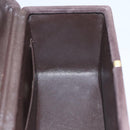 CHANEL Matelasse Hand Bag Suede Brown CC Auth 107629-22