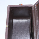 CHANEL Matelasse Hand Bag Suede Brown CC Auth 107629-23