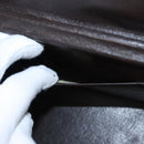 CHANEL Matelasse Hand Bag Suede Brown CC Auth 107629-24