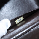 CHANEL Matelasse Hand Bag Suede Brown CC Auth 107629-12