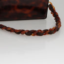 CHANEL Matelasse Hand Bag Suede Brown CC Auth 107629-7