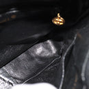 CHANEL Matelasse Hand Bag Suede Black CC Auth 107630-20