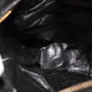 CHANEL Matelasse Hand Bag Suede Black CC Auth 107630-21