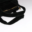 CHANEL Matelasse Hand Bag Suede Black CC Auth 107630-7