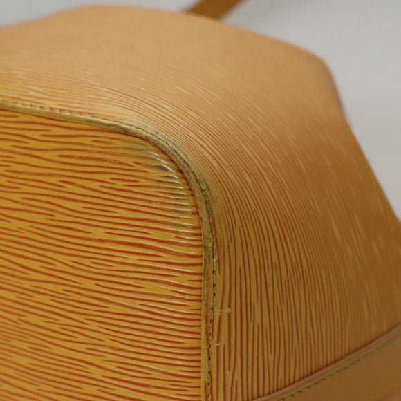 LOUIS VUITTON Epi Petit Noe Shoulder Bag Yellow M44109 LV Auth 107680