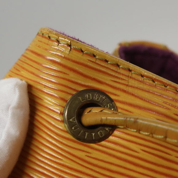 LOUIS VUITTON Epi Petit Noe Shoulder Bag Yellow M44109 LV Auth 107680