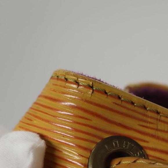 LOUIS VUITTON Epi Petit Noe Shoulder Bag Yellow M44109 LV Auth 107680