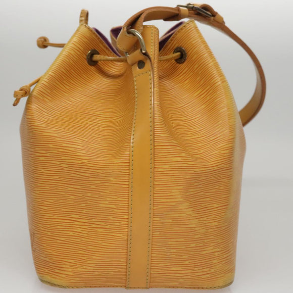 LOUIS VUITTON Epi Petit Noe Shoulder Bag Yellow M44109 LV Auth 107680