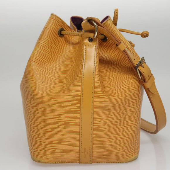LOUIS VUITTON Epi Petit Noe Shoulder Bag Yellow M44109 LV Auth 107680
