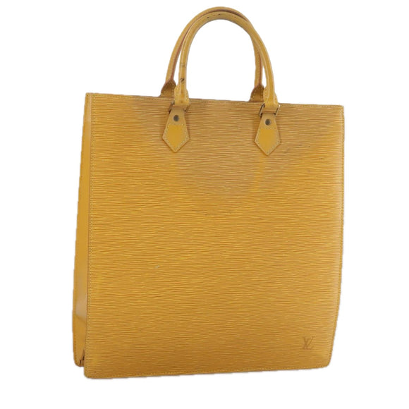 LOUIS VUITTON Epi Sac Plat Hand Bag Yellow M52079 LV Auth 107687