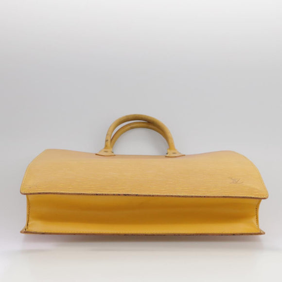 LOUIS VUITTON Epi Sac Plat Hand Bag Yellow M52079 LV Auth 107687