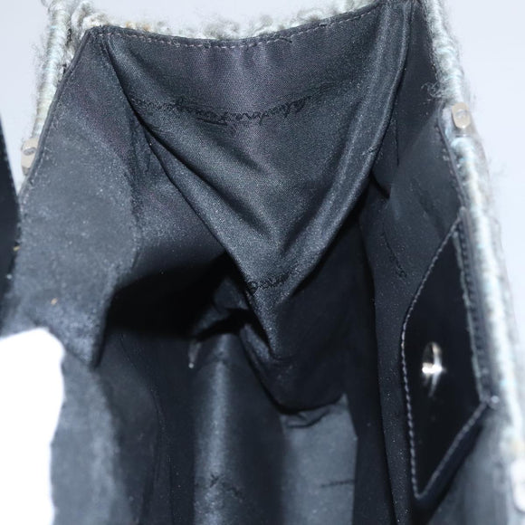 Salvatore Ferragamo Hand Bag Wool Gray Auth 107695