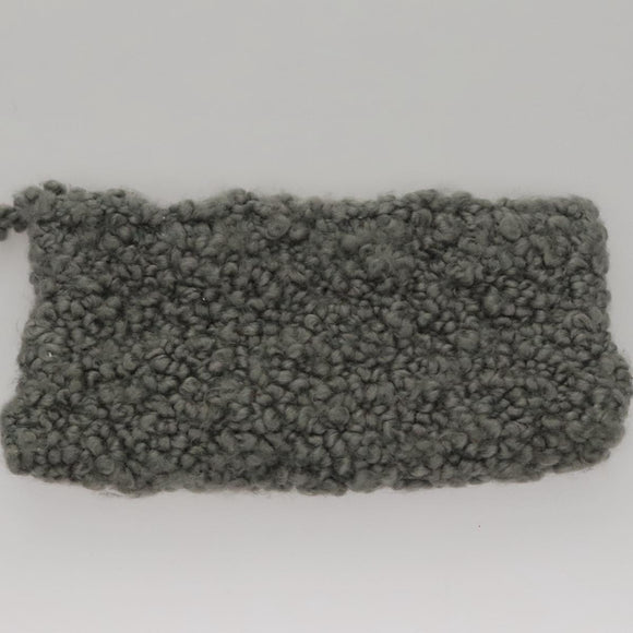 Salvatore Ferragamo Hand Bag Wool Gray Auth 107695