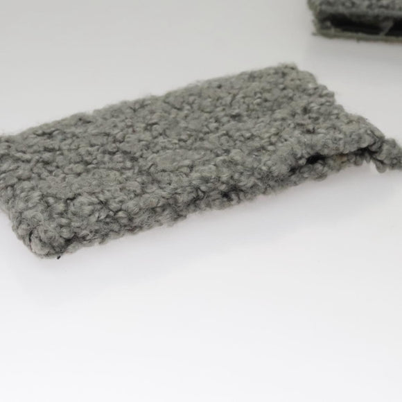 Salvatore Ferragamo Hand Bag Wool Gray Auth 107695