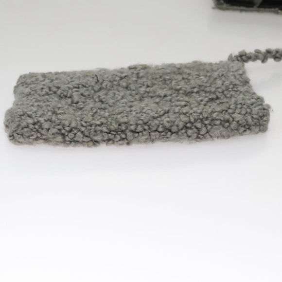 Salvatore Ferragamo Hand Bag Wool Gray Auth 107695