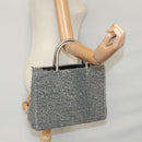 Salvatore Ferragamo Hand Bag Wool Gray Auth 107695-27