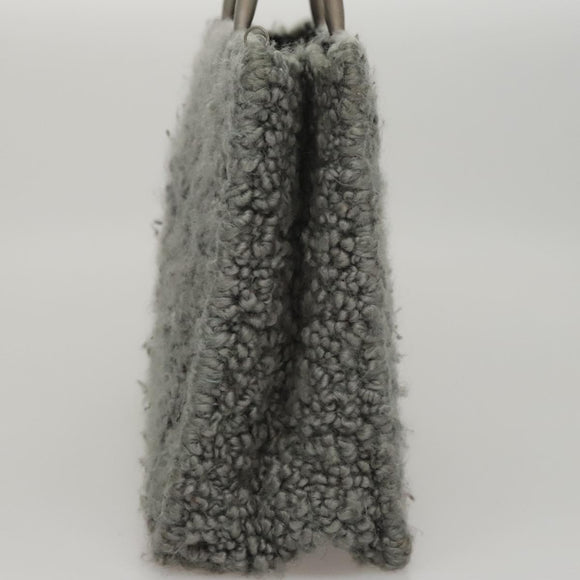 Salvatore Ferragamo Hand Bag Wool Gray Auth 107695