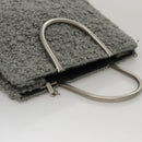 Salvatore Ferragamo Hand Bag Wool Gray Auth 107695-7