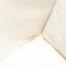 CHANEL Matelasse Chain Shoulder Bag Leather White Gold CC Auth 107700-26