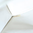 CHANEL Matelasse Chain Shoulder Bag Leather White Gold CC Auth 107700-11