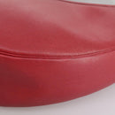 HERMES Foley Cognac Shoulder Bag Leather Red Auth 107703-15