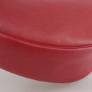 HERMES Foley Cognac Shoulder Bag Leather Red Auth 107703-16