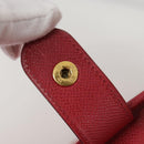 HERMES Foley Cognac Shoulder Bag Leather Red Auth 107703-10