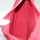 HERMES Foley Cognac Shoulder Bag Leather Red Auth 107703-20